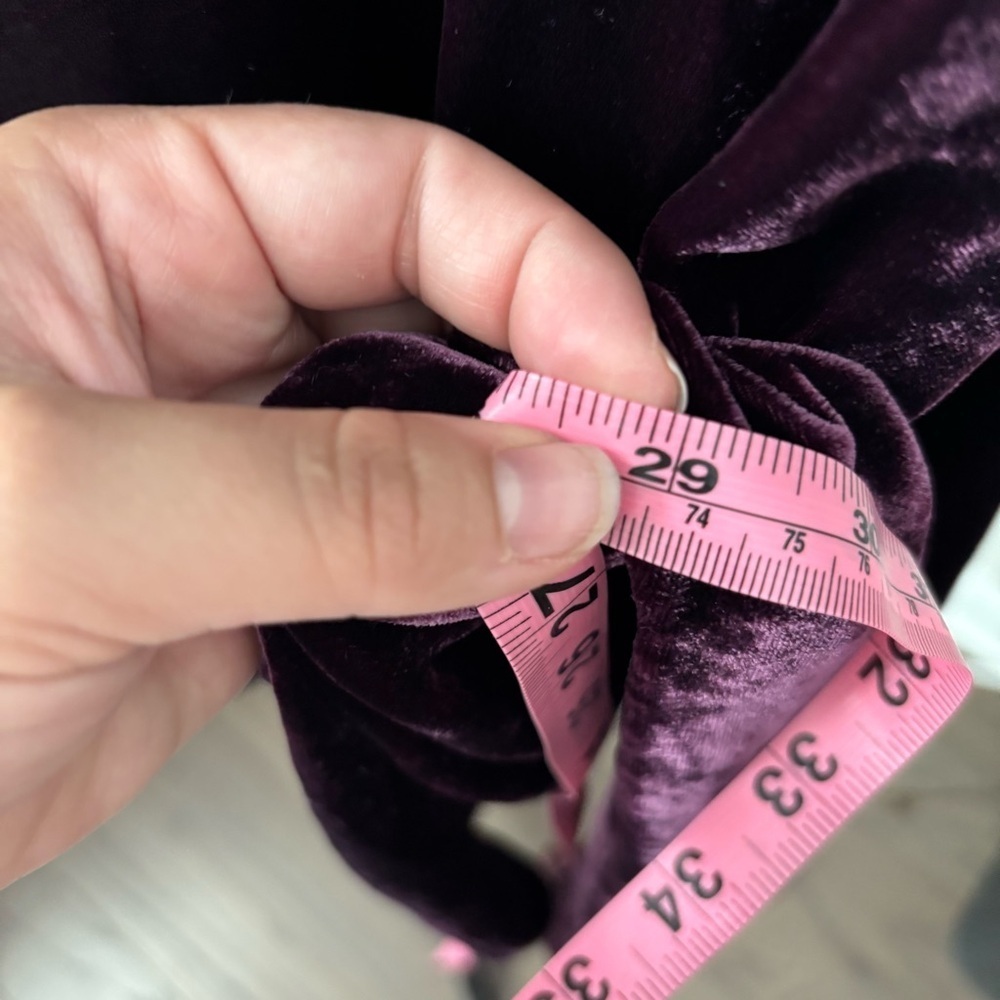 Eileen Fisher Velvet V-Neck dolman top in Rich Plum - Picture 10 of 10
